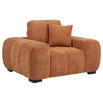 Octavia - Fabric Upholstered Track Arm Accent Chair Coaster Fine Furniture