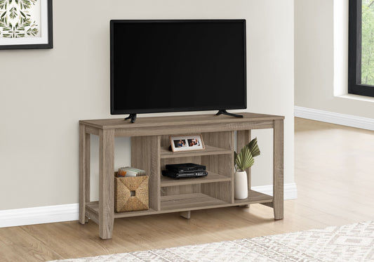 TV Stand, Console, Media Entertainment Center, Versatile Storage Shelves 8th Street