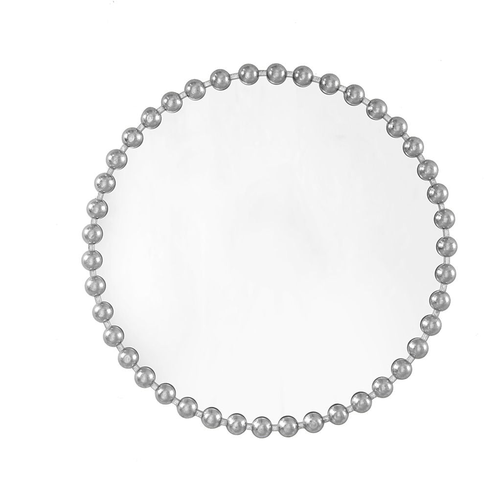 Marlowe - 36" Round Wall Decor Mirror - Silver Madison Park Signature