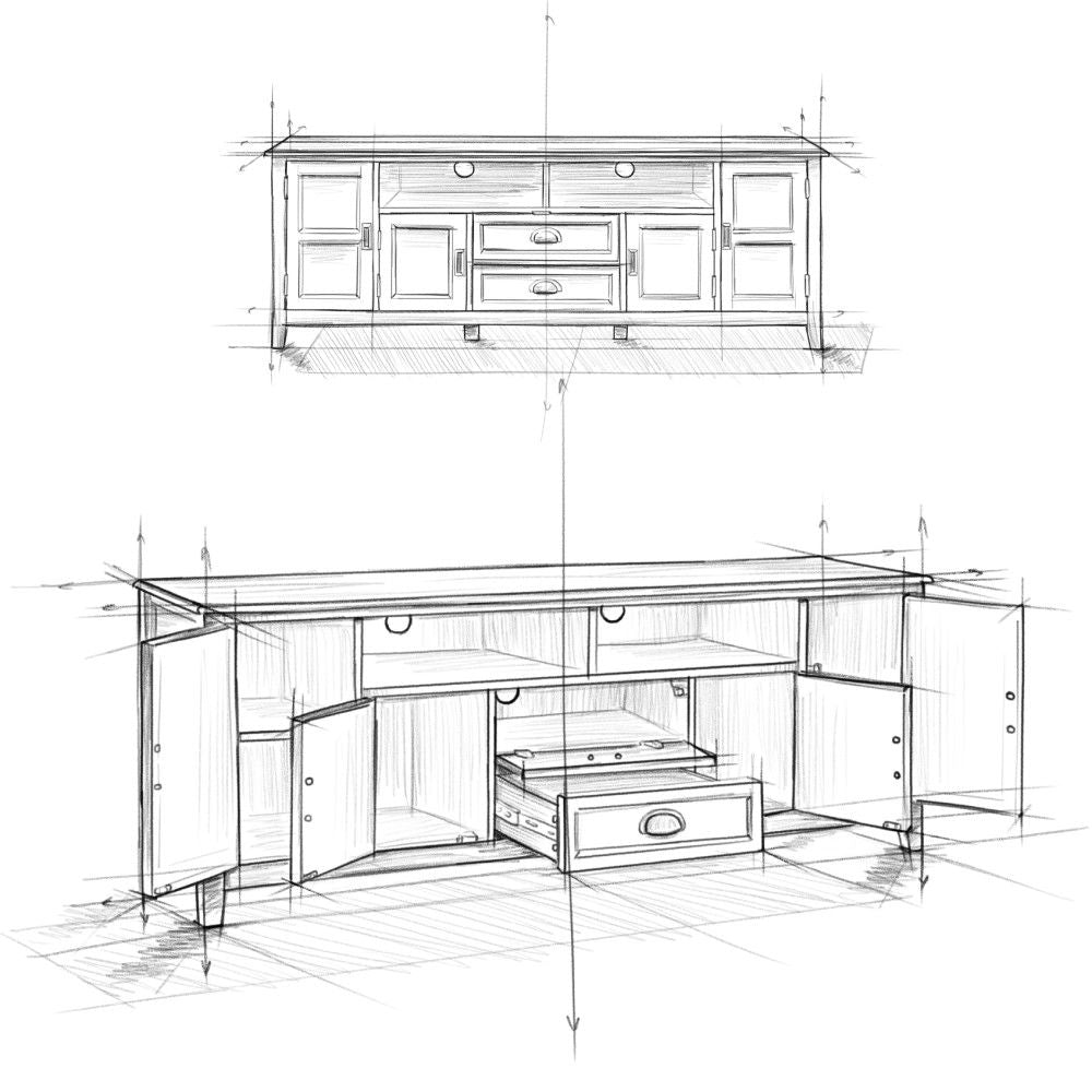 Burlington - TV Media Stand Simpli-Home