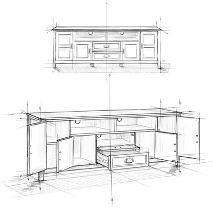 Burlington - TV Media Stand Simpli-Home