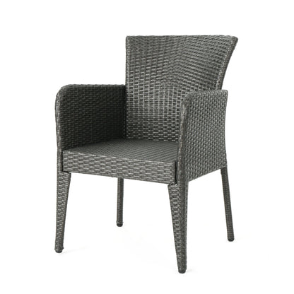 Anaya - Outdoor Wicker Dining Armchair (Set of 2) Noble House