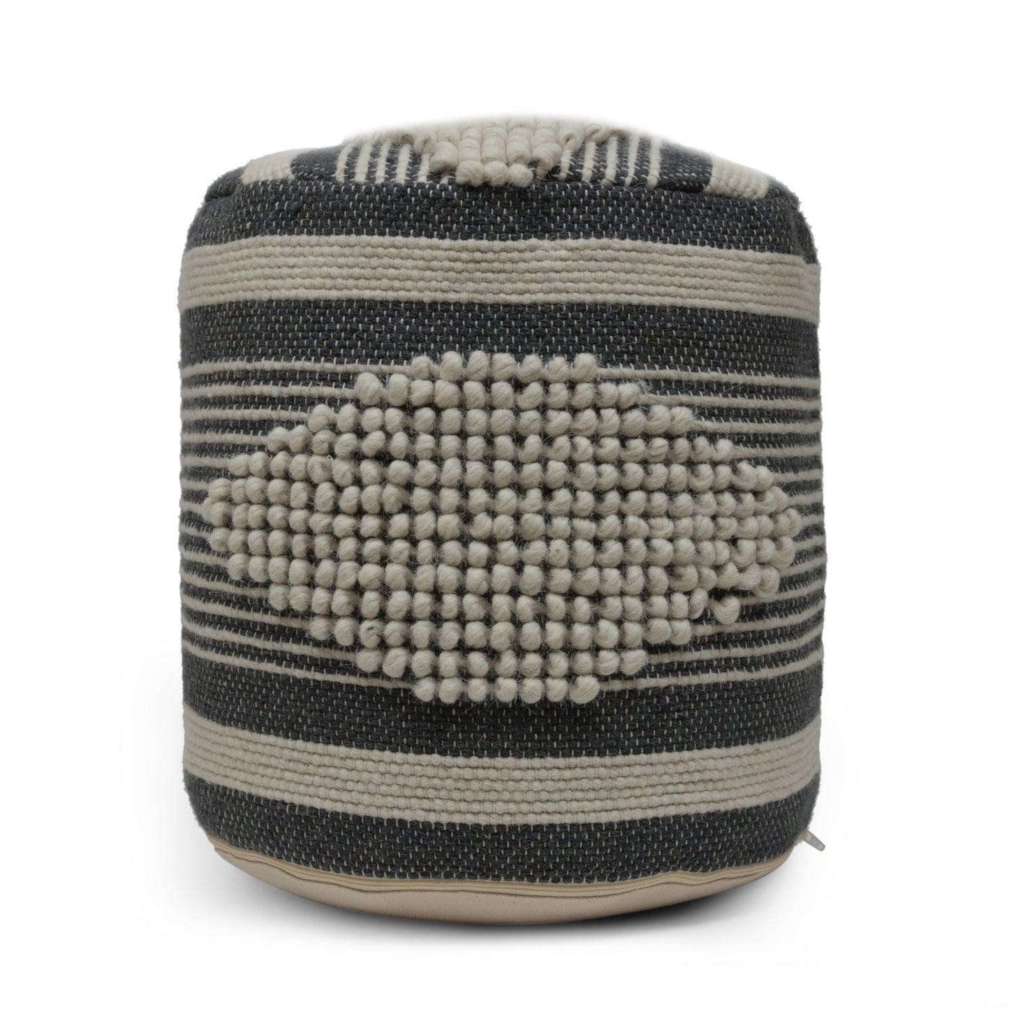 Diamond - Handcrafted Cylindrical Pouf Home Essentials