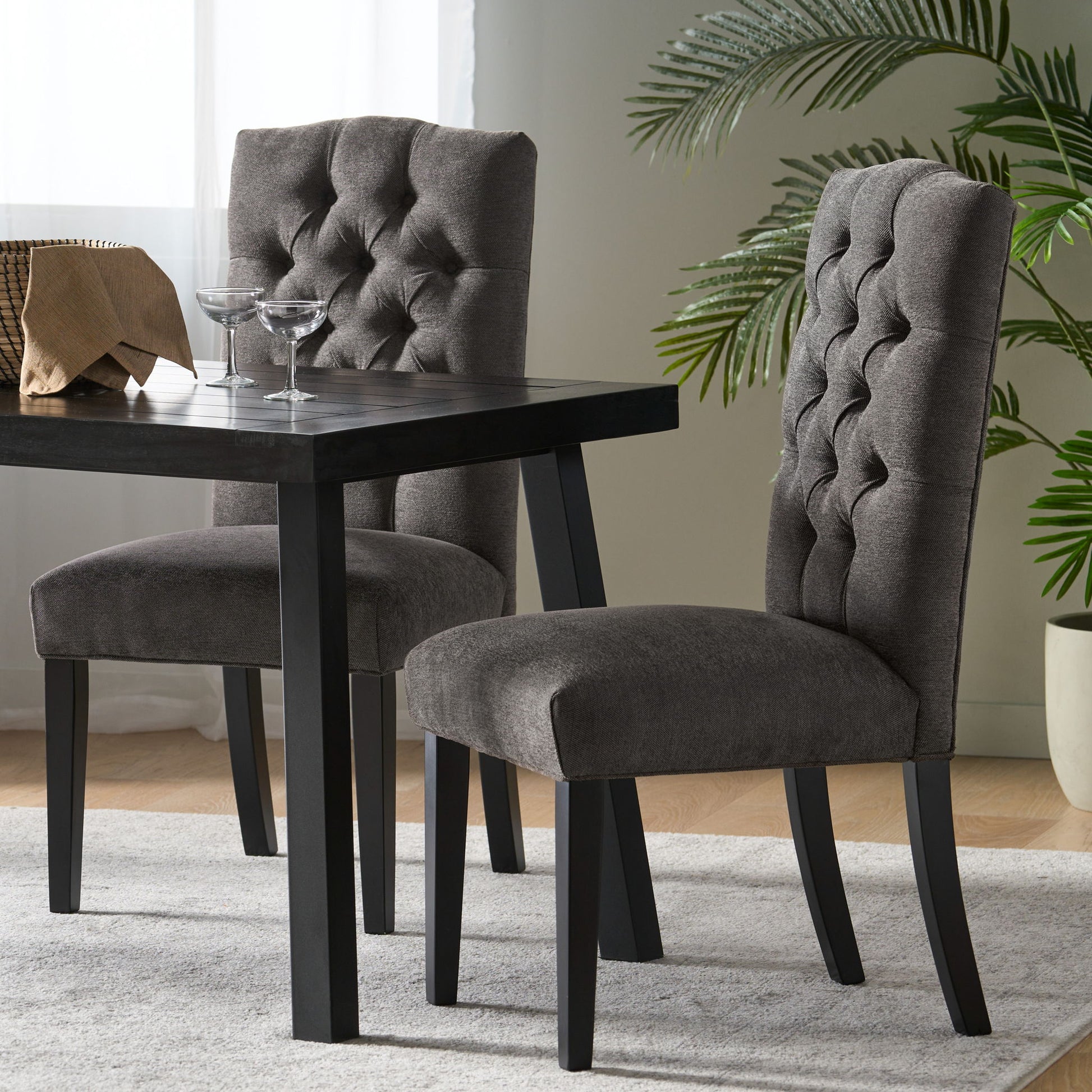 Harriet - Tufted Dining Chair With Button Tufting And Diamond Stitching Noble House