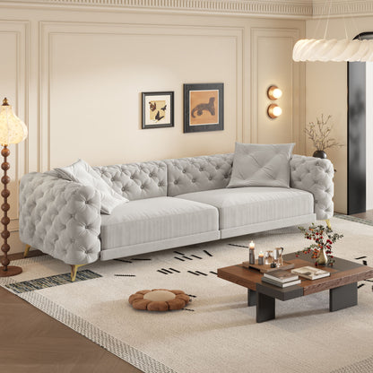3 In 1 Convertible Sleeper, Deep Seat Pull Out Sofa Bed, Button Tufted Home Essentials