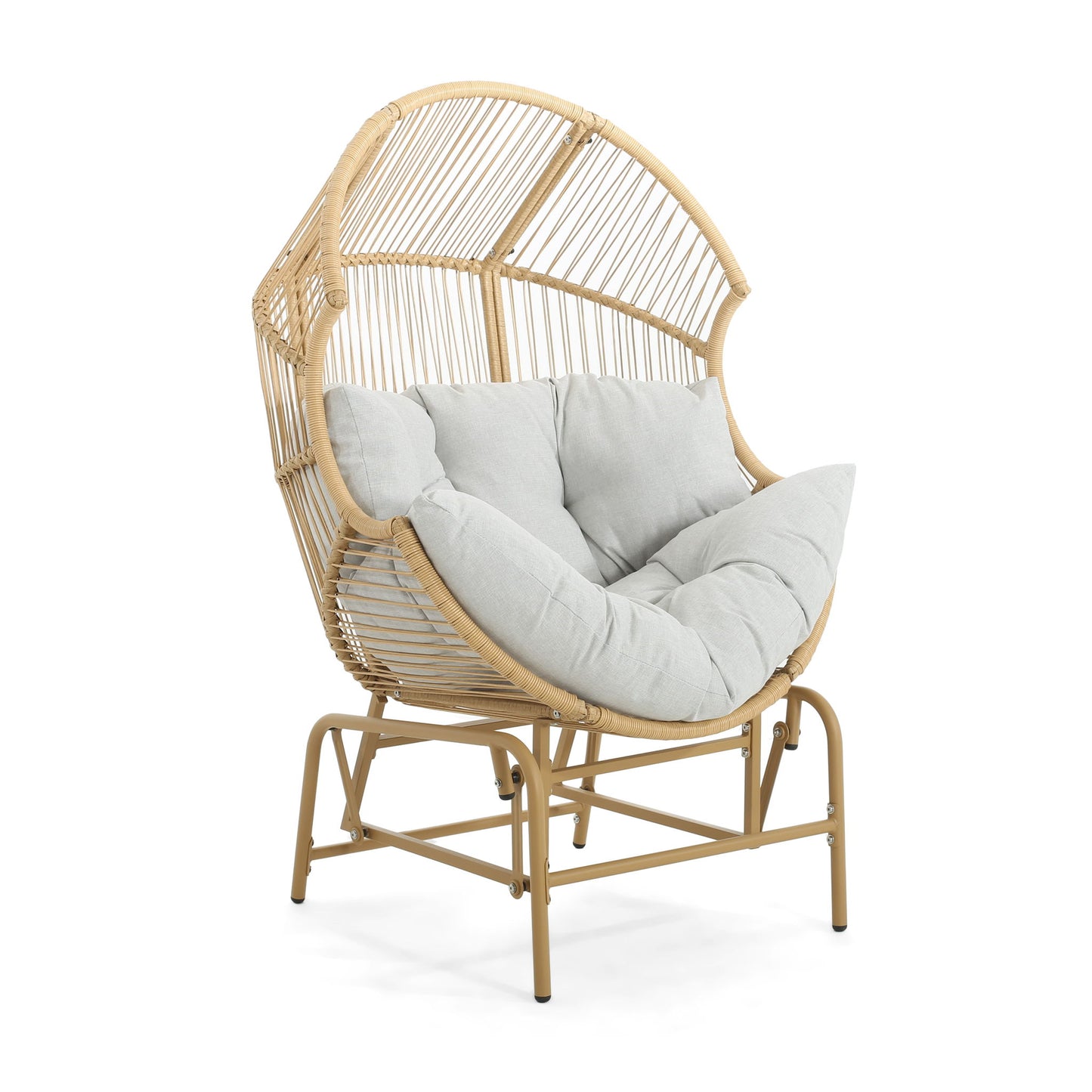 Palos - Outdoor Wicker Glider Chair Noble House