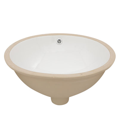 Elegant Ceramic Oval Undermount Bathroom Sink With Overflow Daily Nest