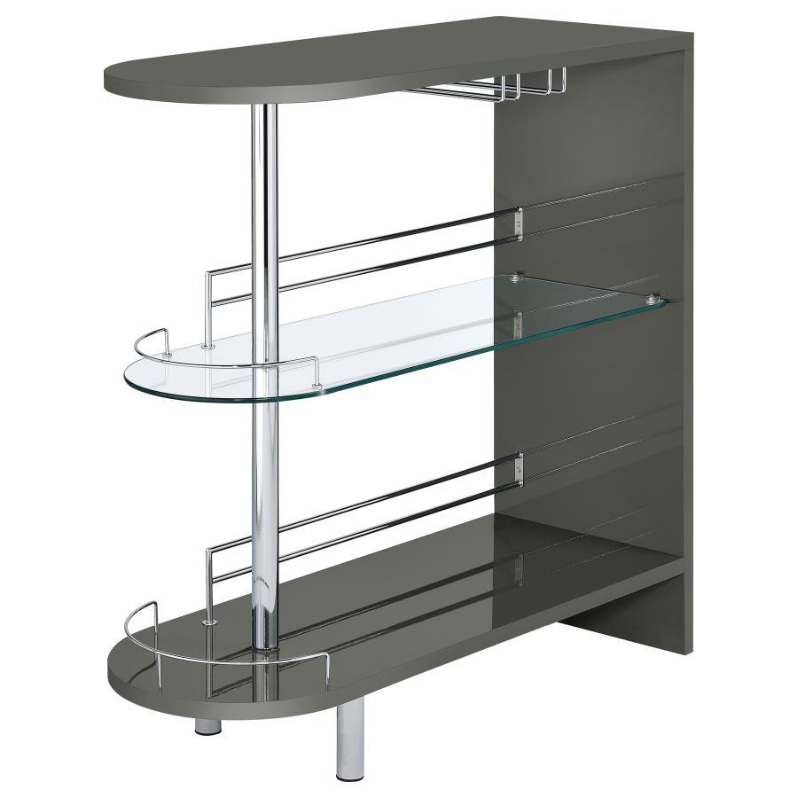 Adolfo - Rectangular 2-Tier Home Bar Table CoasterEssence
