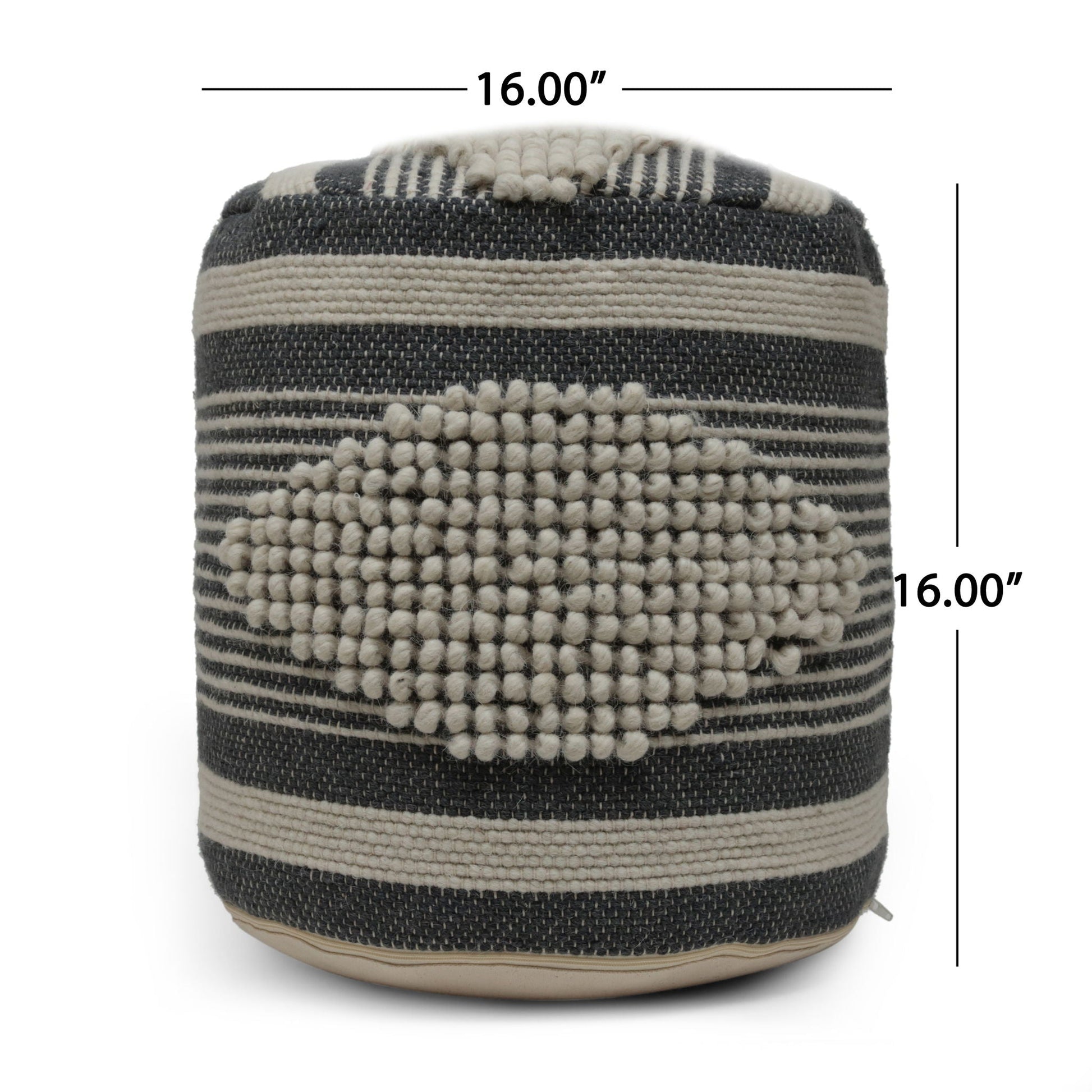 Diamond - Handcrafted Cylindrical Pouf Home Essentials
