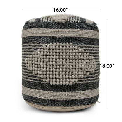 Diamond - Handcrafted Cylindrical Pouf Home Essentials