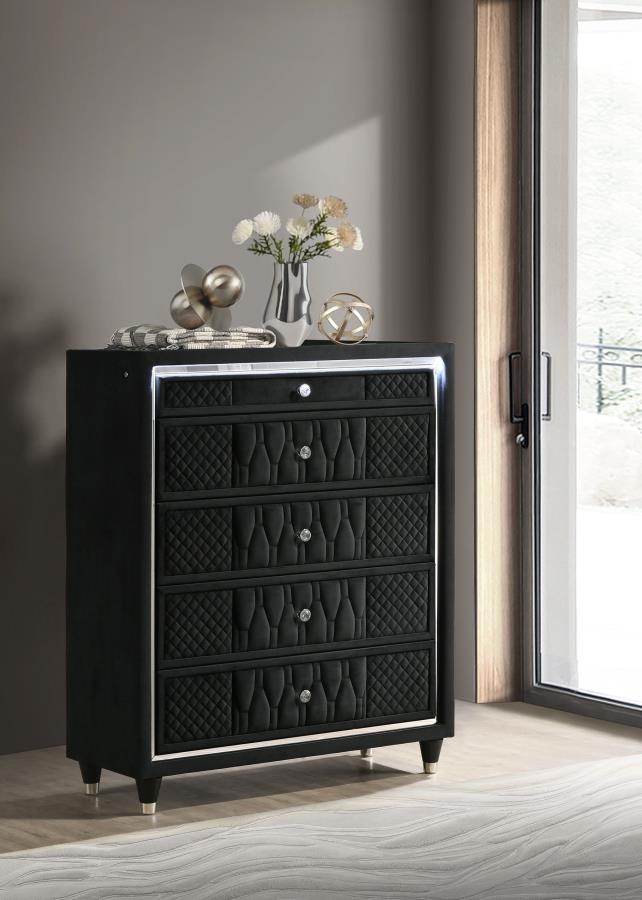 Lorient - 5-Drawer LED Chest of Drawers Coaster Fine Furniture