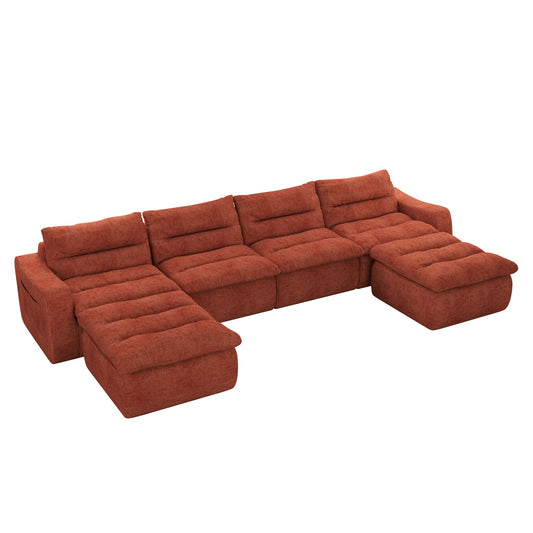 Modern L Shaped Modular Beanbag Sofa, Comfortable Lazy Style, Compression Sponge And Cloth Home Essentials