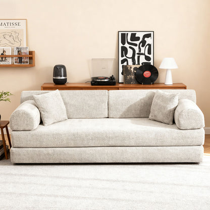 Convertible Sleeper Sofa Bed, Folding Mattress Couch - Light Camel Home Essentials