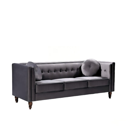 Chesterfield Sofa With Square Arms For Living Room US Pride