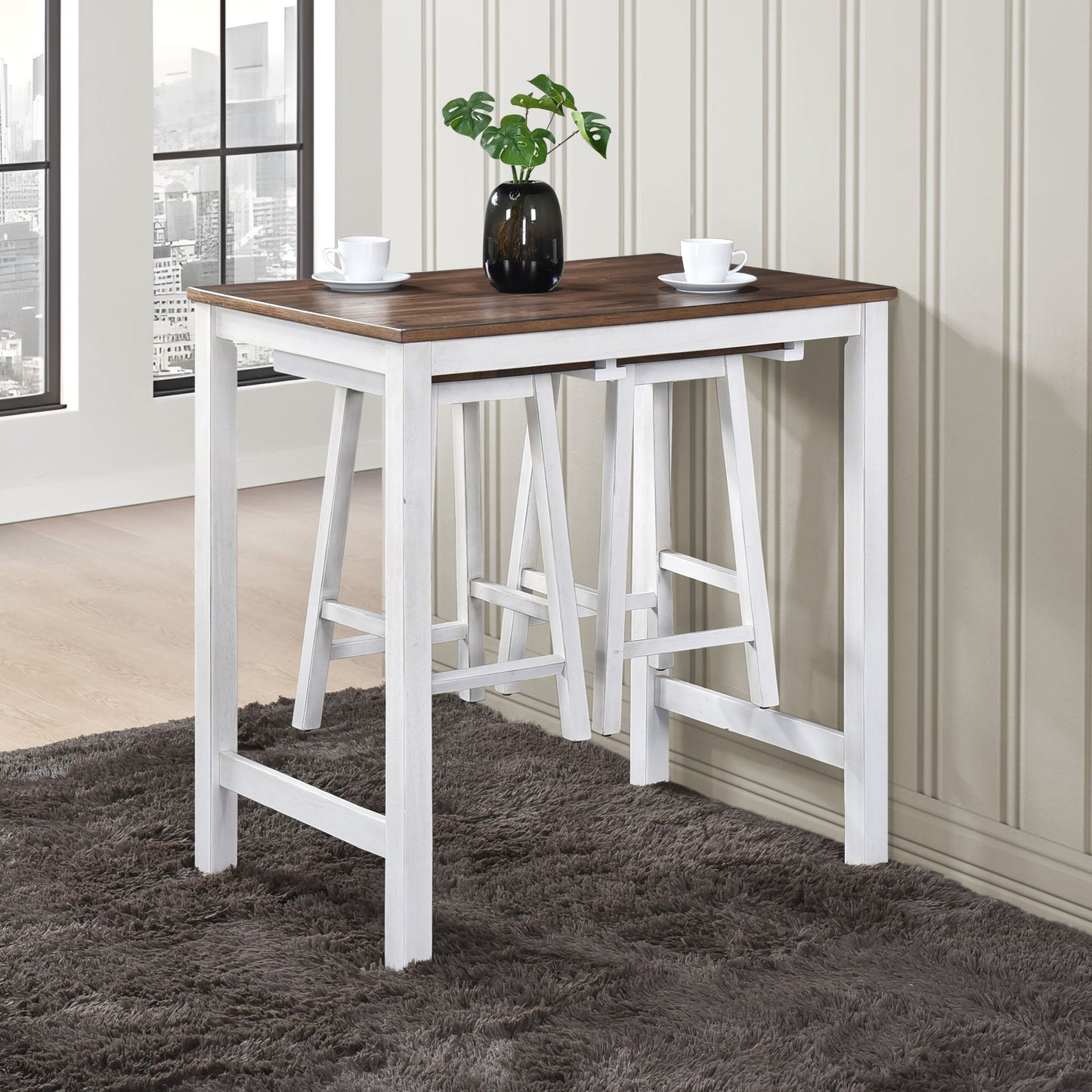 3 Pieces Counter Height Set Home Essentials
