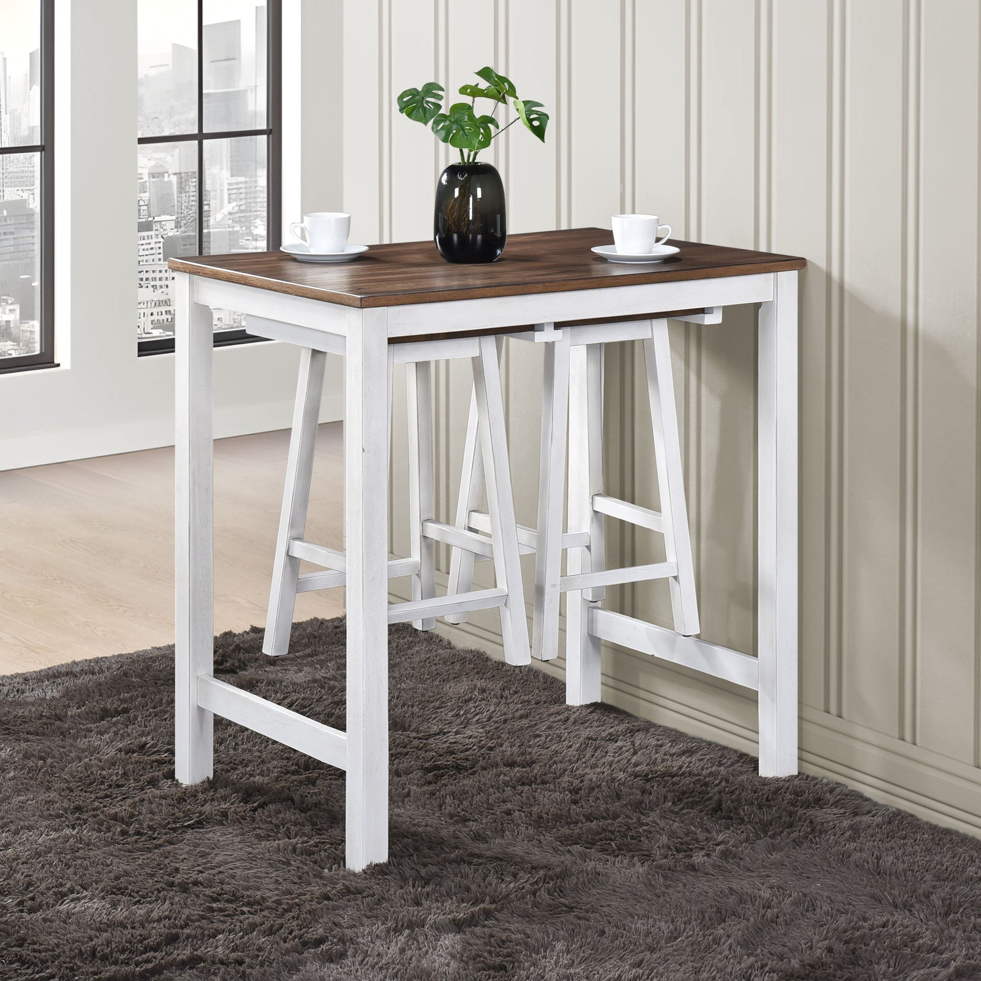 3 Pieces Counter Height Set Home Essentials