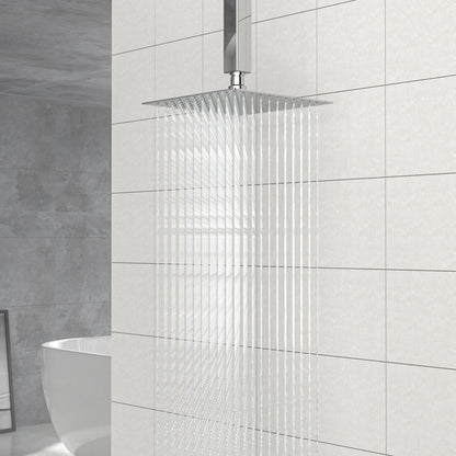 8" Square Rain Shower Head, Ceiling / Wall Mount Stainless Steel Bath Fixture Daily Nest