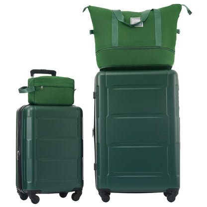 2 Piece Luggage Set With Bags Expanable Spinner Wheels ABS Lightweight Suitcase With Tsa Lock 20" / 28"