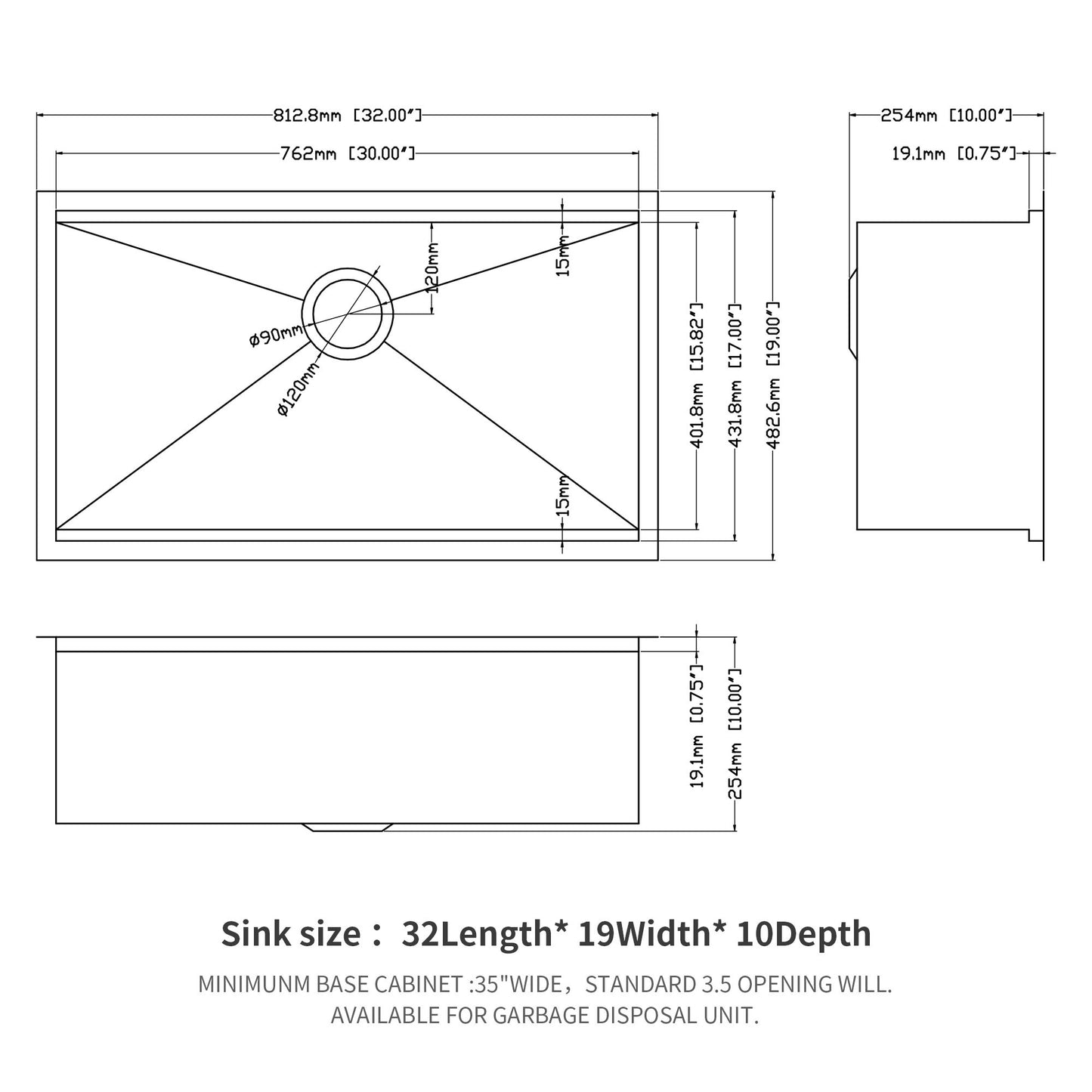 Single Bowl, Undermount Workstation, Kitchen Sink With Accessories Daily Nest