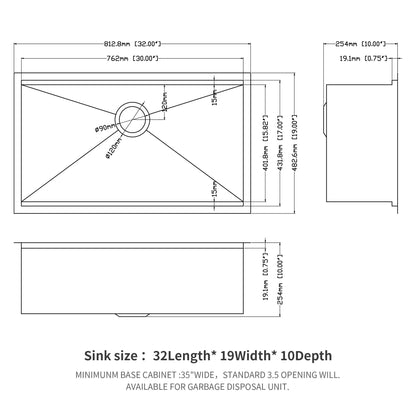 Single Bowl, Undermount Workstation, Kitchen Sink With Accessories Daily Nest
