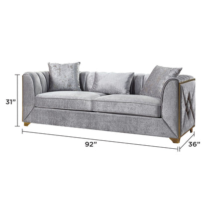 Velencia - Sofa - Silver Matrix Furniture Group