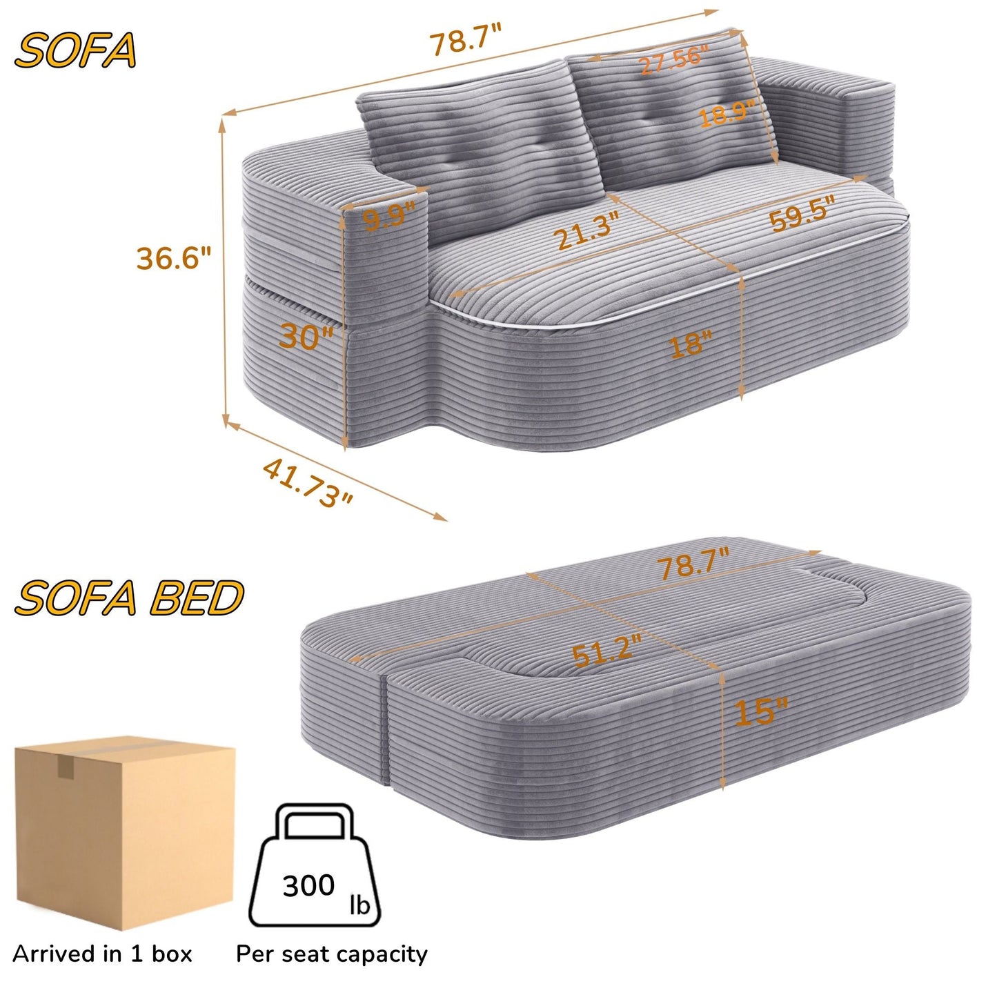 Convertible Floor Sofa Bed With Multi Functional Blanket Home Essentials