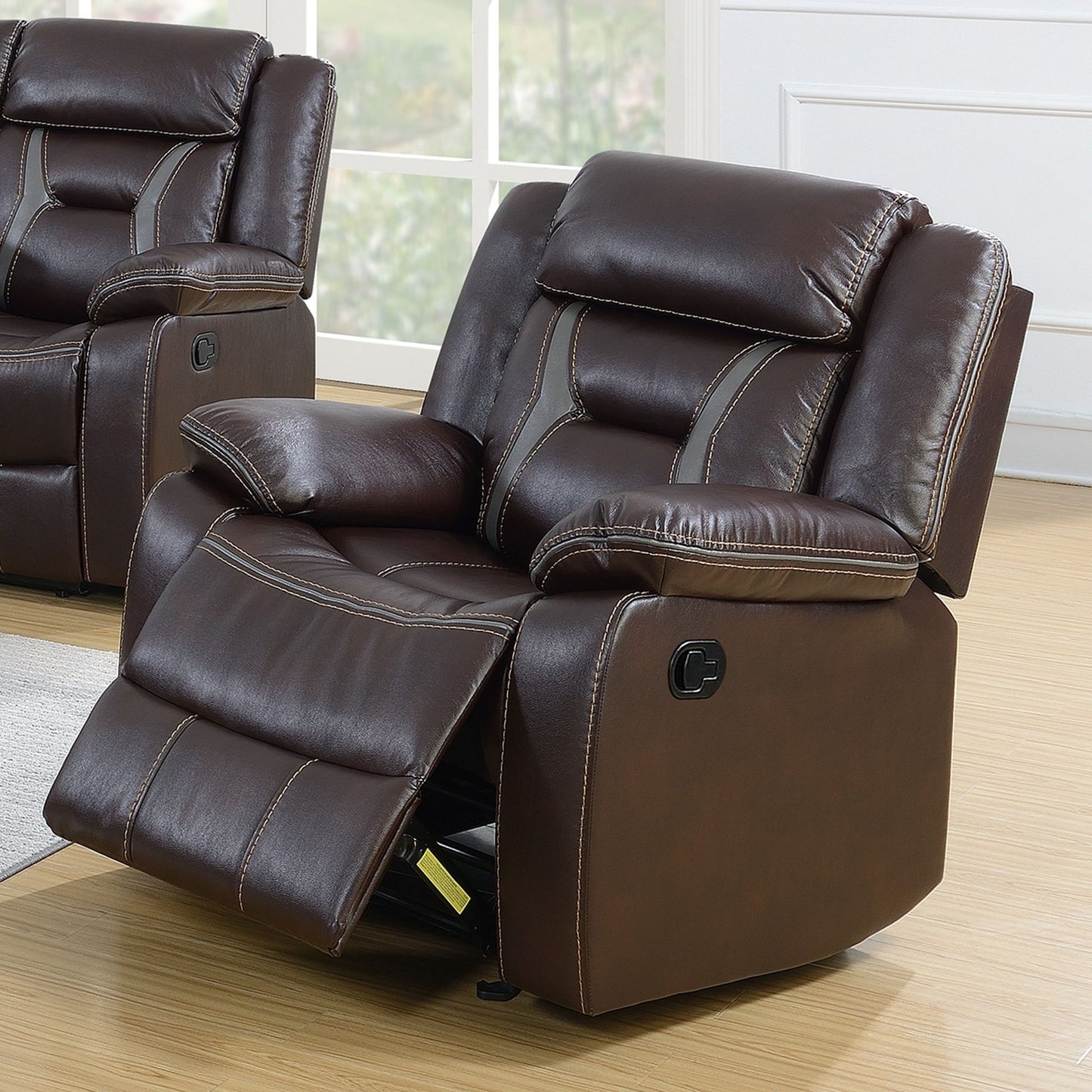 Modern Recliner With Pillow Arms And Headrest Home Essentials