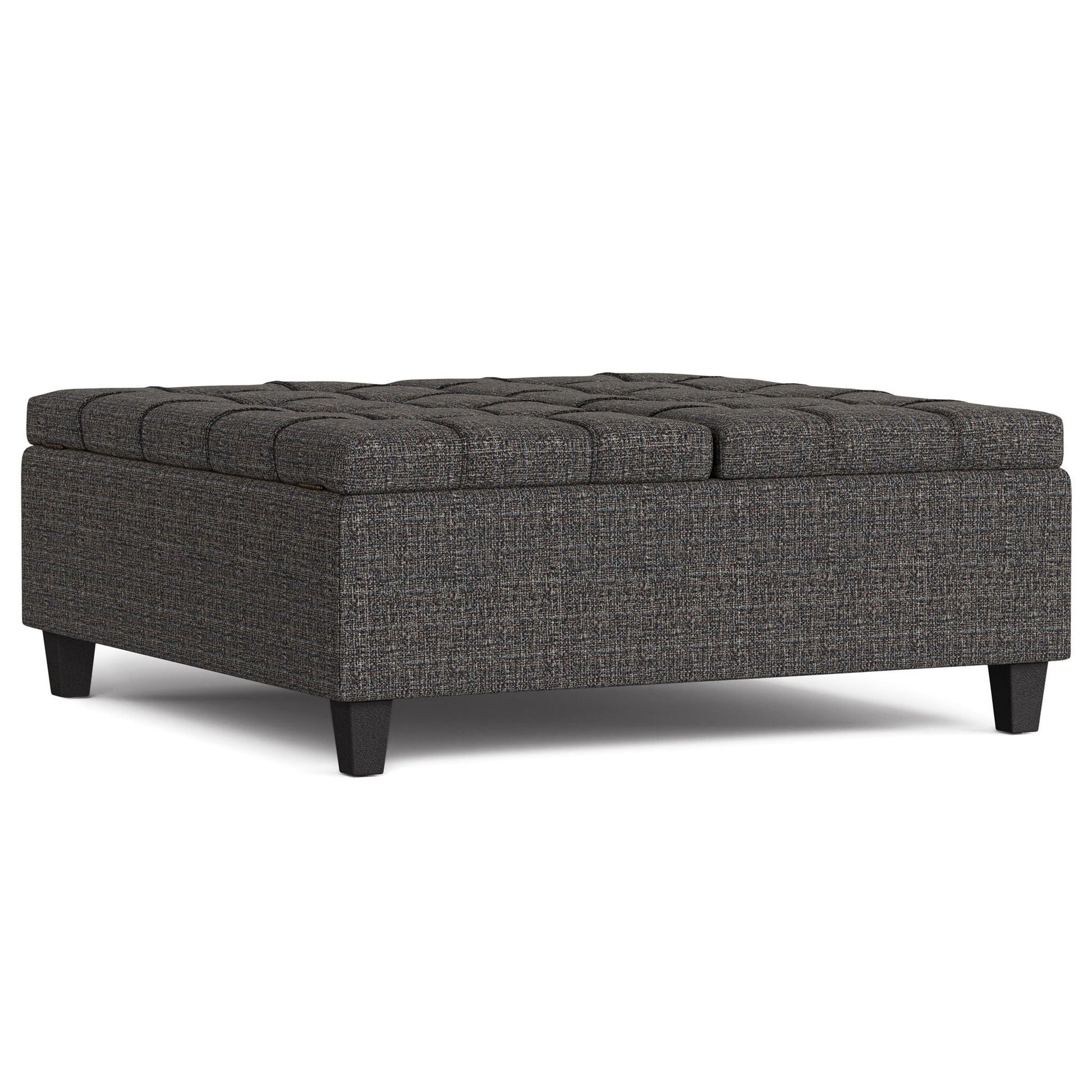 Harrison - Upholstered Coffee Table Storage Ottoman Simpli-Home