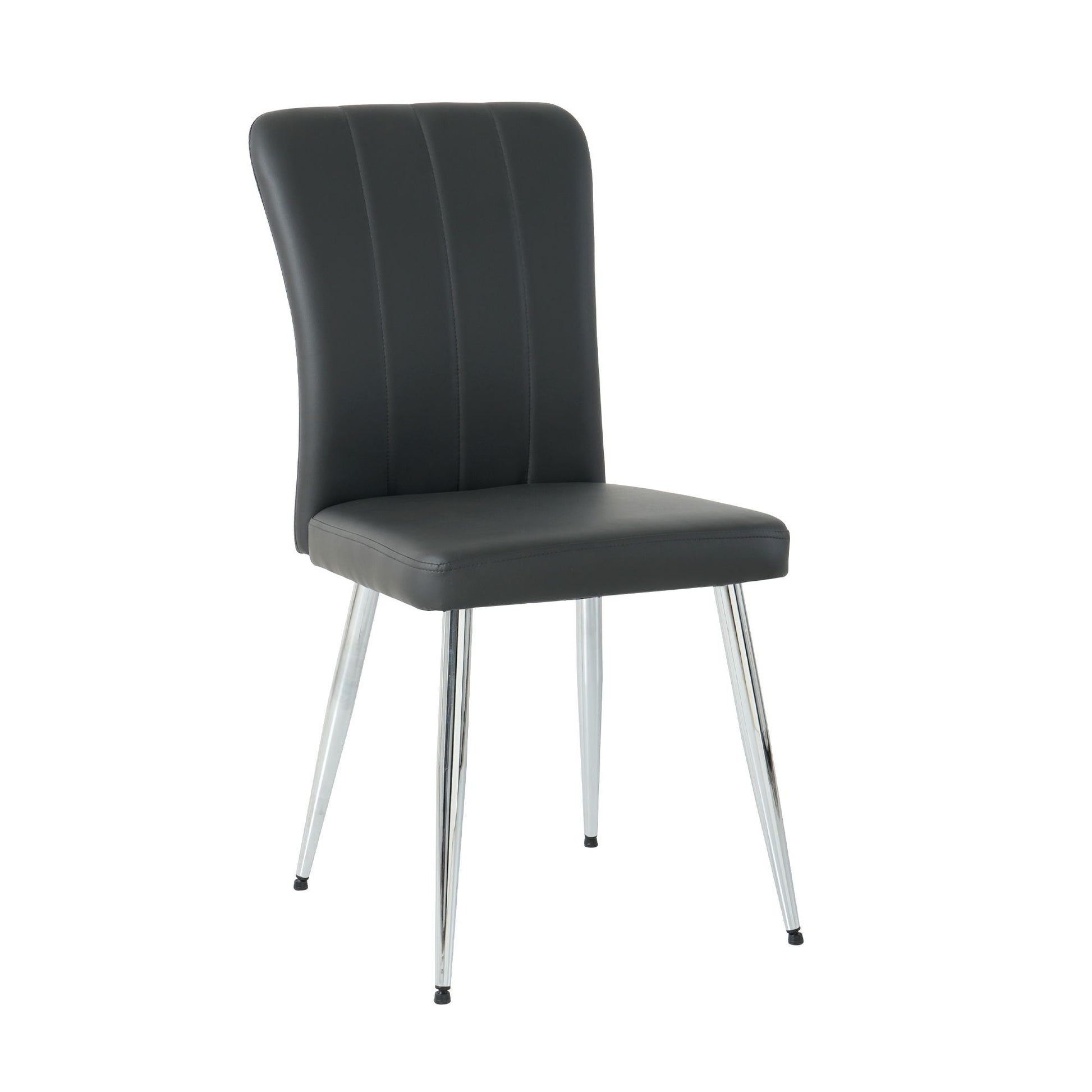 Modern Dining Chair With Electroplated Metal Legs (Set of 4) Home Essentials