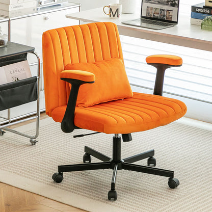 Criss Cross Armrest Office Chair With Wheels Home Essentials
