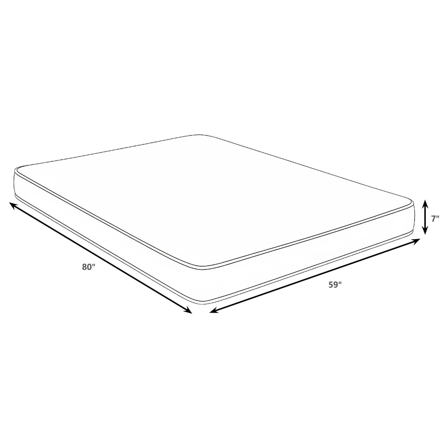 Cienaga - 7" Bamboo Cover Firm Foam Mattress With Supportive Foam Core And Breathable Fabric Furniture Max