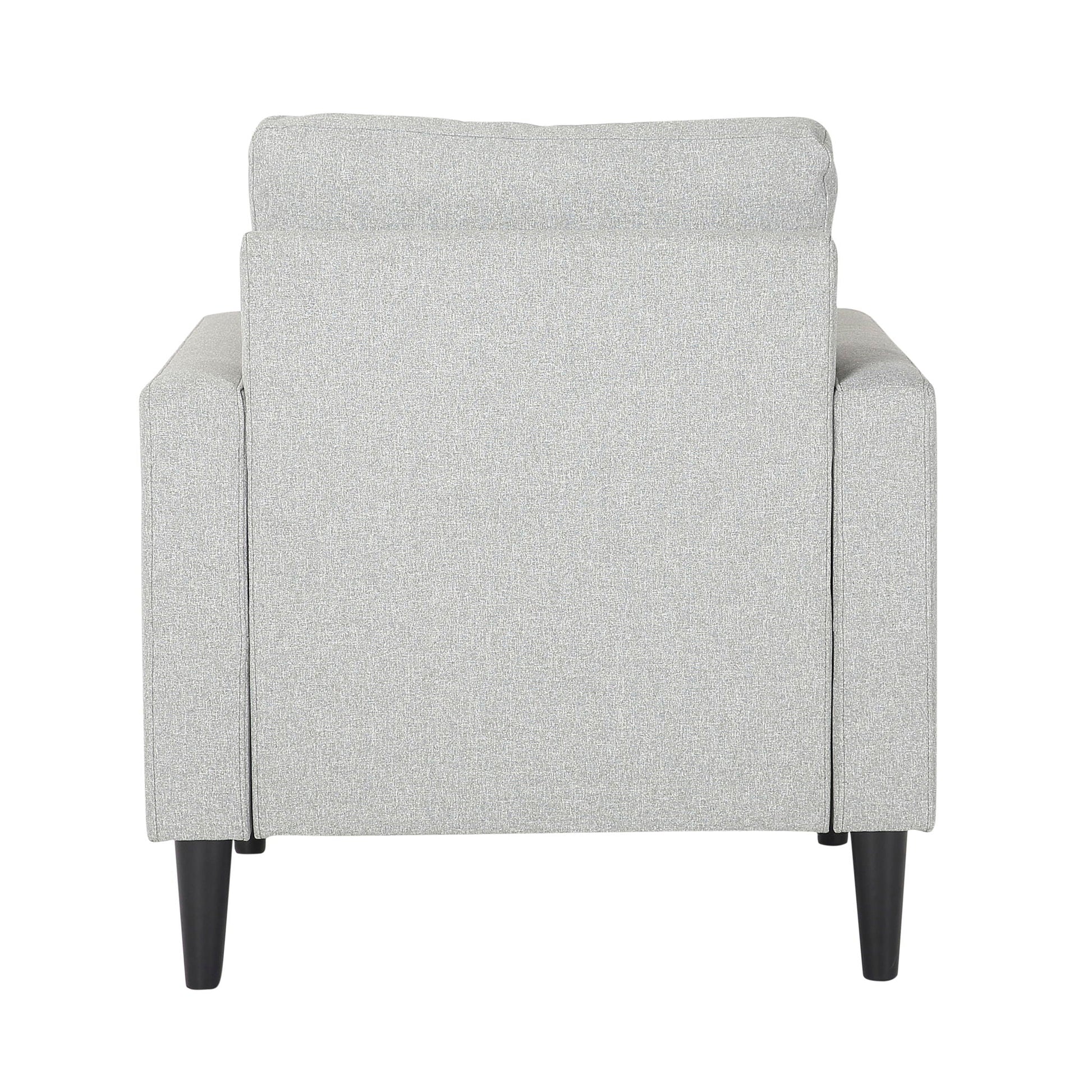 Wendy - Contemporary Arm Chair - Black / Gray Lumi Source