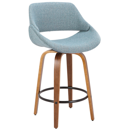 Fabrico - Mid Century Inviting Design Modern Counter Stool Lumi Source