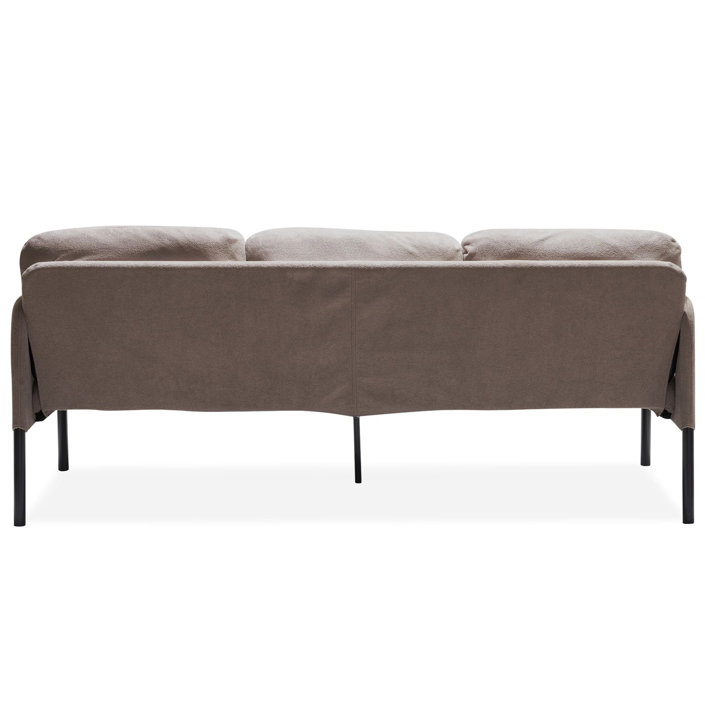 Modern L Shaped 3 Seater Sofa With Ottoman, Upholstered Couch For Small Spaces Home Essentials