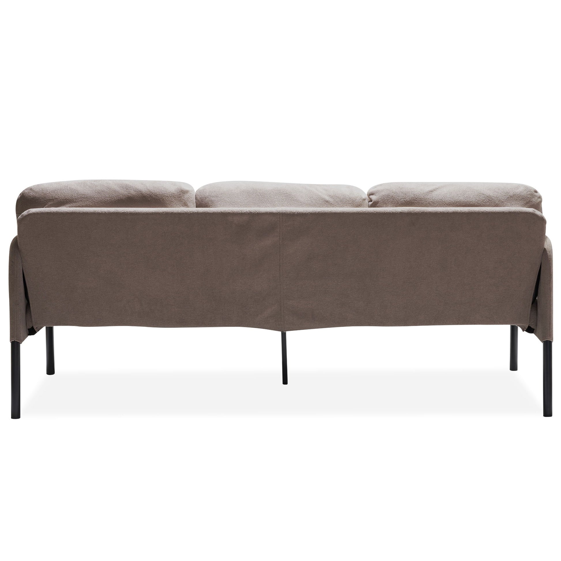 Modern L Shaped 3 Seater Sofa With Ottoman, Upholstered Couch For Small Spaces Home Essentials
