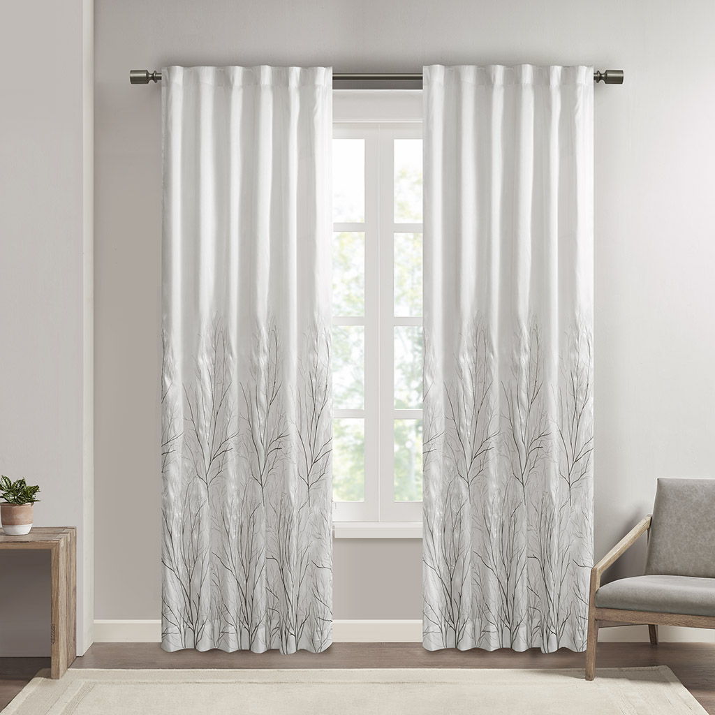 Andora - 84" Window Curtain - White