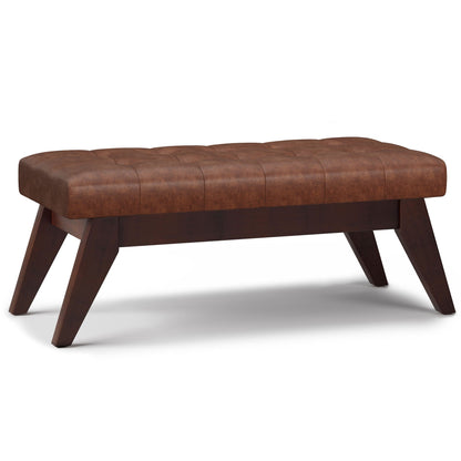 Draper - Upholstered Mid Century Tufted Ottoman Bench Simpli-Home