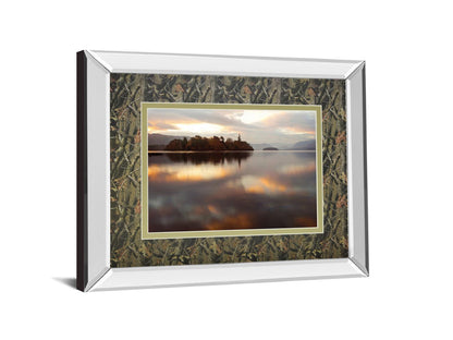 Golden Lake By Peter Adams - Framed Print Wall Art - Gold