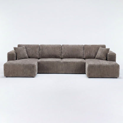 U-Shape Modular Sectional Sofa For Living Room Home Essentials