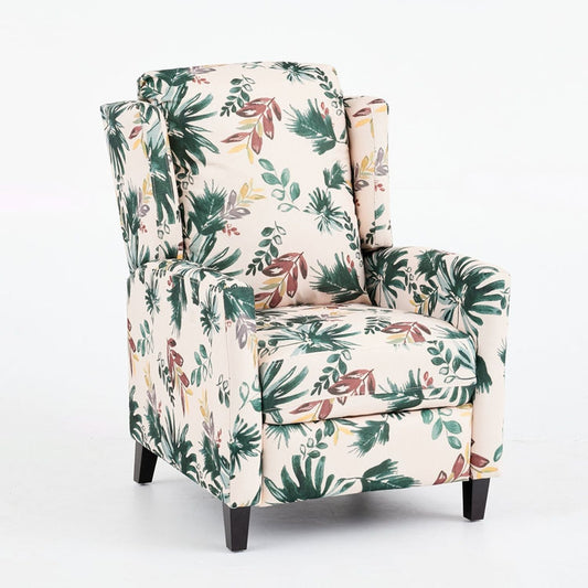 Wingback Recliner Chair With Padded Arms - Green Home Essentials