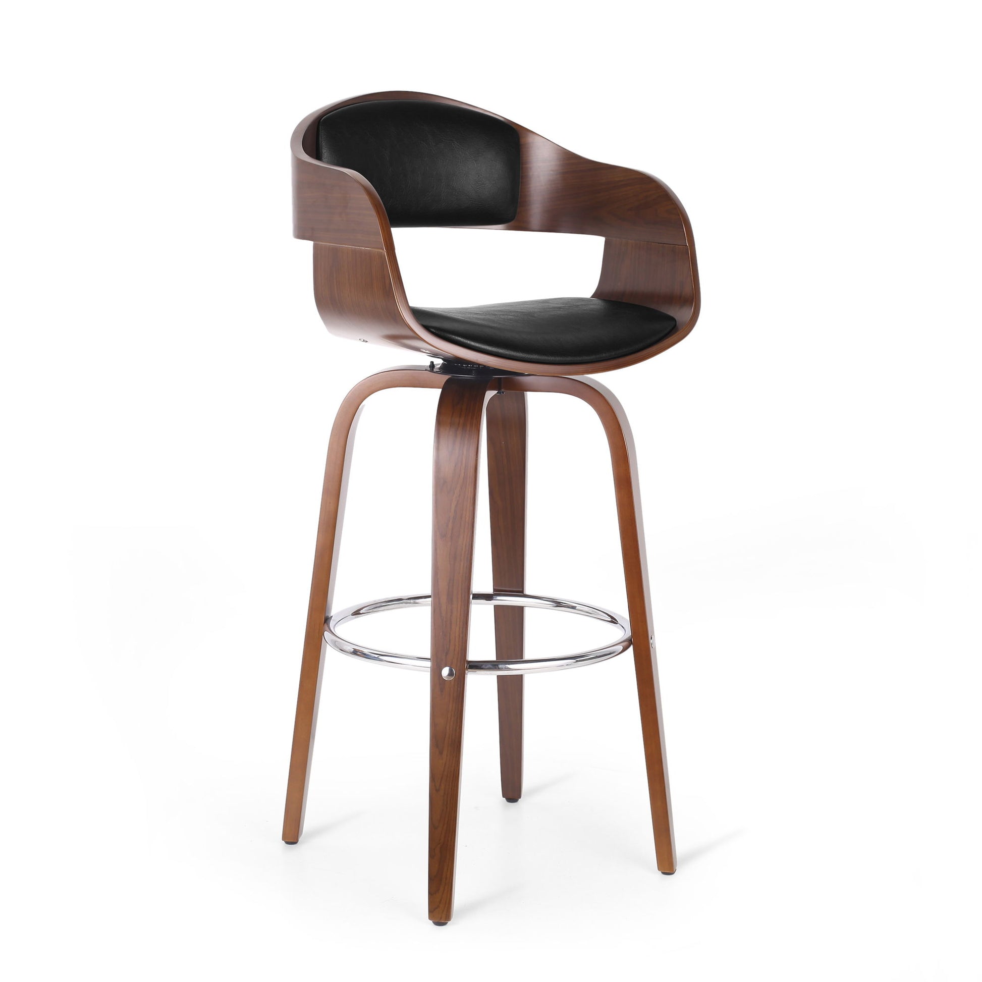 Modern Bar Stool, Swivel Function Noble House