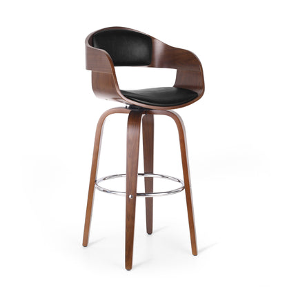 Modern Bar Stool, Swivel Function Noble House