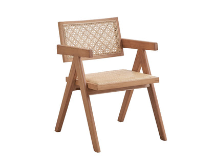 Velentina - Rattan Arm Chair (Set of 2) - Natural Acme