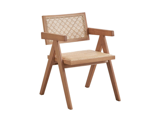 Velentina - Rattan Arm Chair (Set of 2) - Natural Acme