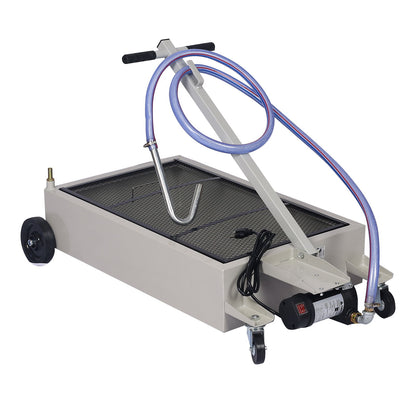 High Impact Polypropylene 20 Gallon Low Profile Oil Drain With Pump Steel - Gray Daily Nest