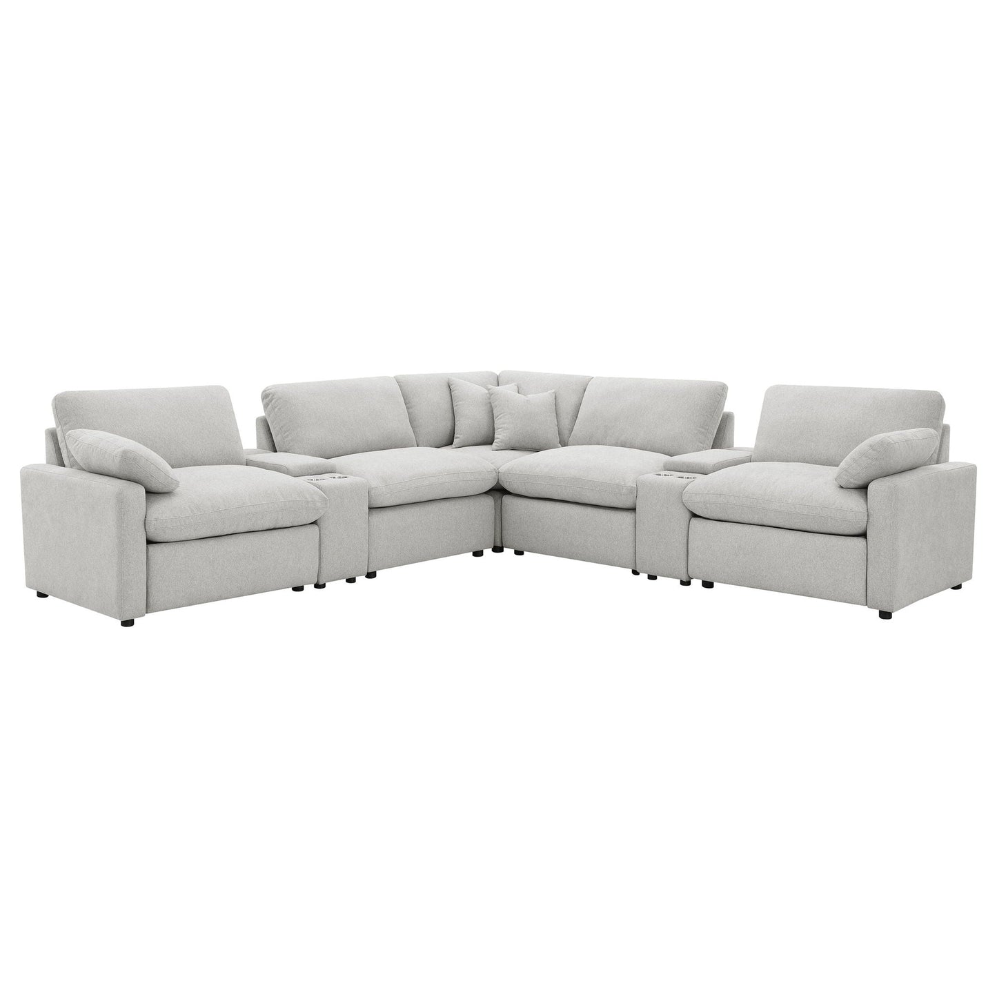 Hollander - Modular Power Reclining Sectional Sofa Furniture Max