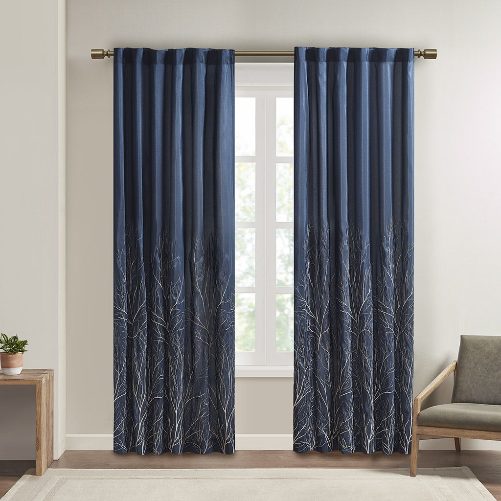 Andora - 95" Window Panel - Navy