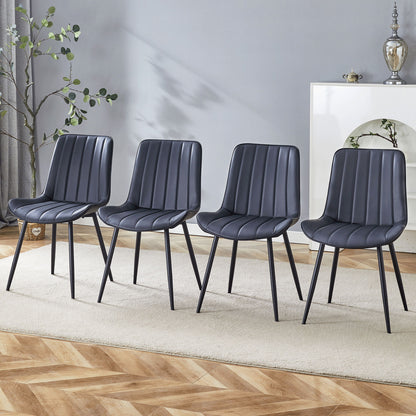 Modern Style Extended Seat Cushion Dining Chair Set Home Essentials