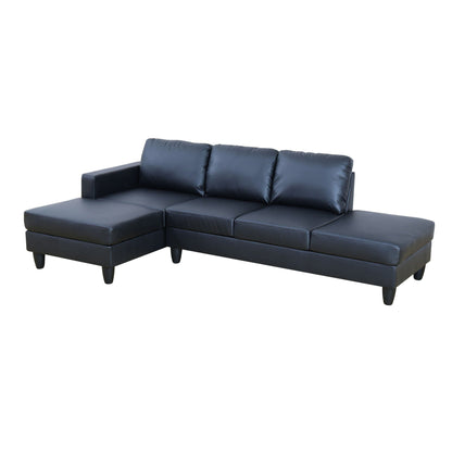 L - Shaped Sectional Sofa With Chaise & Ottoman Home Essentials