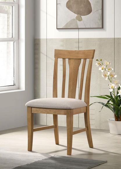 Hartville - Dining Side Chair (Set of 2) - Natural Light Brown Coaster Fine Furniture